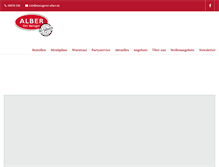 Tablet Screenshot of metzgerei-alber.de